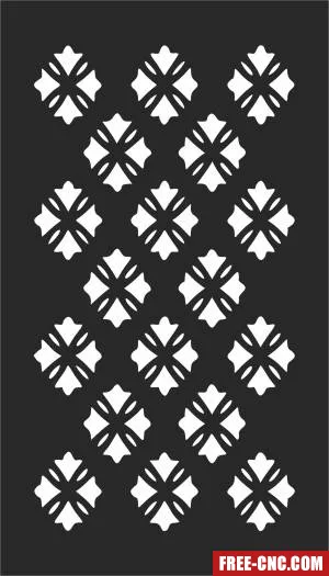 Pattern screen decorative wall - Download free dxf for cnc plasma cutting