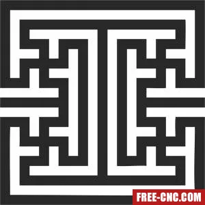 Wall door decorative wall decorative pattern screen - Free dxf files ready to cut Wall door decorative wall decorative pattern screen - Free dxf files ready to cut