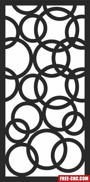 Decorative pattern decorative screen - Free dxf for laser cutting and plasma