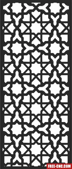 Decorative wall decorative - Free dxf download