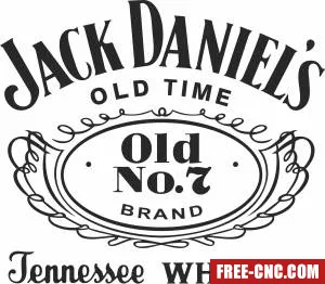 Jack daniels logo clipart - Free dxf download