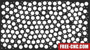 Screen wall door decorative door - Free dxf files ready to cut