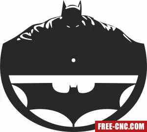 Batman wall clock - Free dxf download