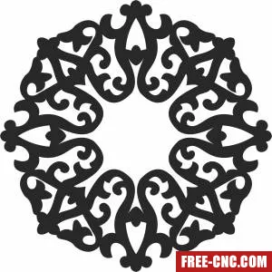 Pattern mandala wall arts - Free dxf files ready to cut