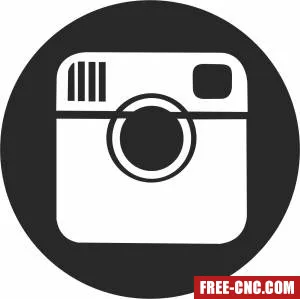 Instagram logo clipart - Free dxf for laser cutting and plasma