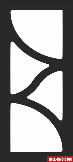 Screen door decorative - Free dxf for laser cutting and plasma