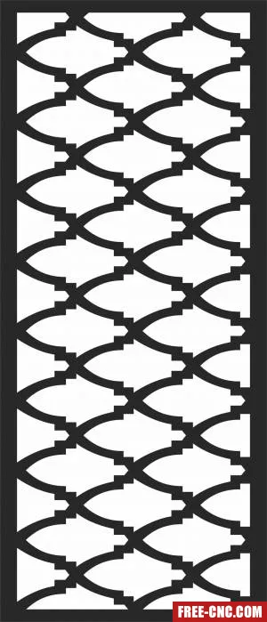 Door wall pattern screen - Free dxf files ready to cut Door wall pattern screen - Free dxf files ready to cut