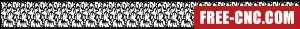 Pattern wall pattern decorative screen - Free dxf files ready to cut