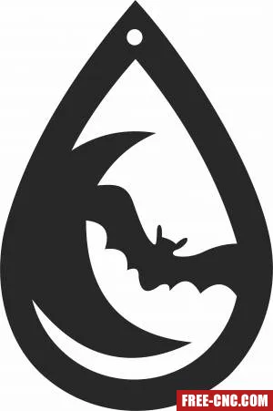 Halloween bat ornament - Download free dxf for cnc plasma cutting