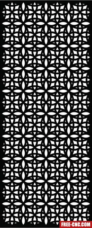 Decorative panel wall separator door pattern - free dxf download Decorative panel wall separator door pattern - free dxf download