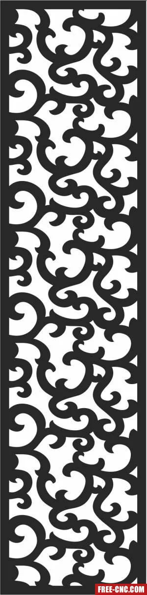 Decorative pattern door screen decorative screen - Download free dxf for cnc plasma cutting