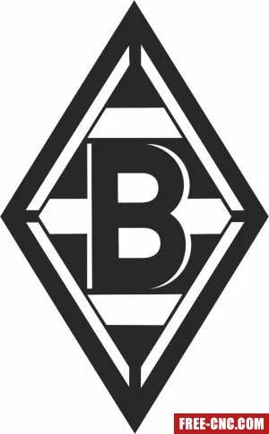 Borussia mönchengladbach logo football - Free dxf for laser cutting and plasma