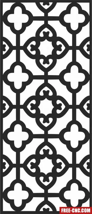 Wall door decorative - Download free dxf for cnc plasma cutting