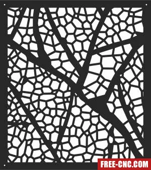 Pattern screen pattern pattern wall wall screen - Free dxf for laser cutting and plasma