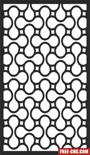 Wall screen door wall screen decorative - Free dxf files ready to cut