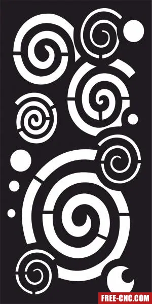 Decorative wall hanging screen door geometric panel pattern - Free dxf download