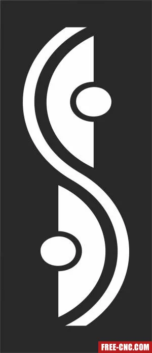 Decorative door wall pattern wall - Download free dxf for cnc plasma cutting