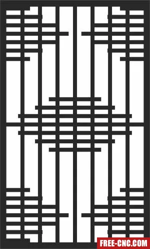 Door pattern decorative wall pattern wall decorative - Download free dxf for cnc plasma cutting