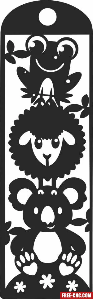 Koala sheep ornaments cliparts - Free dxf files ready to cut