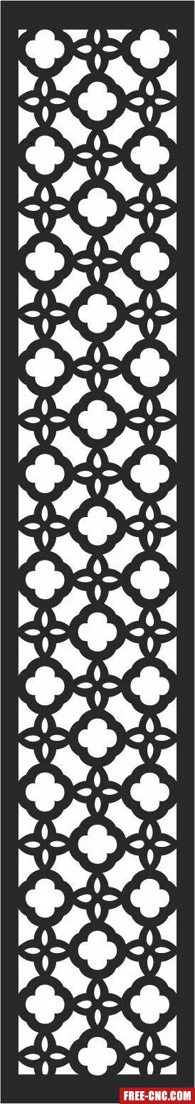 Door wall decorative wall - Free dxf for laser cutting and plasma