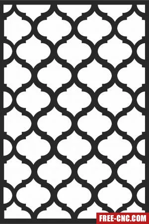 Door pattern door pattern wall decorative - Free dxf files ready to cut