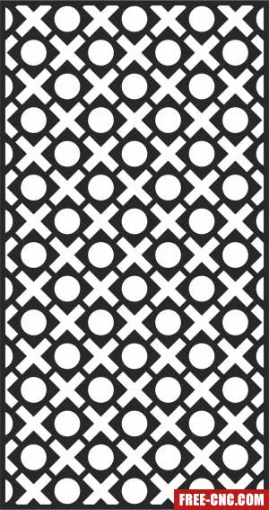 Screen decorative screen - Free dxf for laser cutting and plasma