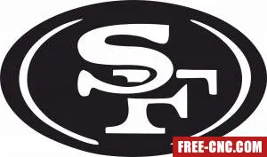 San francisco 49ers nfl american football - Free dxf for laser cutting and plasma