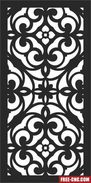 Wall screen decorative wall - Free dxf for laser cutting and plasma Wall screen decorative wall - Free dxf for laser cutting and plasma