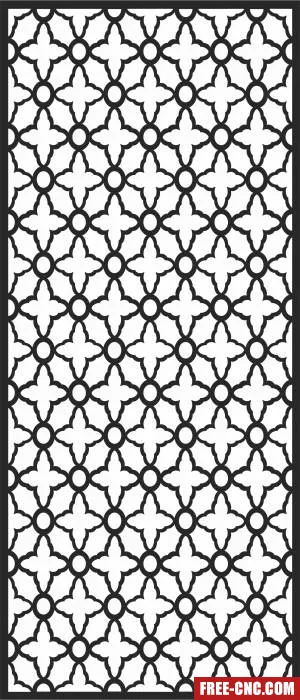 Door wall door decorative door - Free dxf files ready to cut