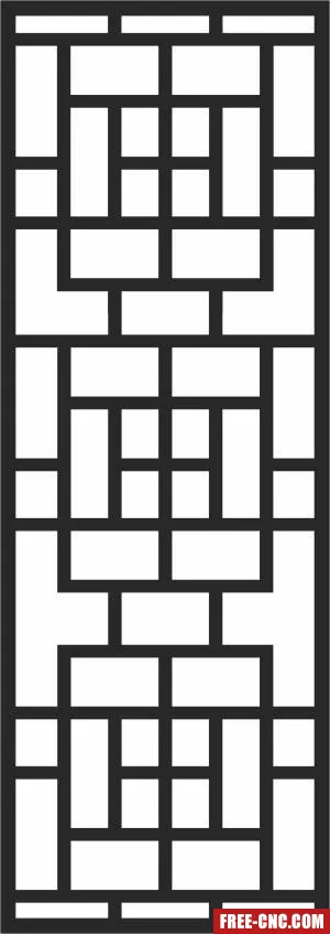 Decorative wall pattern door wall - Free dxf files ready to cut