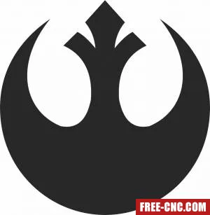 Star wars silhouette clipart - Free dxf files ready to cut