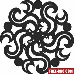 Screen decorative door wall door screen pattern - Free dxf files ready to cut
