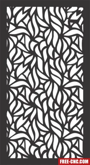 Decorative panel wall separator door pattern - free dxf download Decorative panel wall separator door pattern - free dxf download