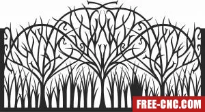 Pattern decorative pattern door - Free dxf for laser cutting and plasma