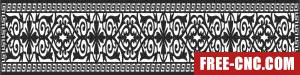 Door screen decorative door - Free dxf files ready to cut