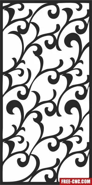 Decorative wall pattern - Download free dxf for cnc plasma cutting