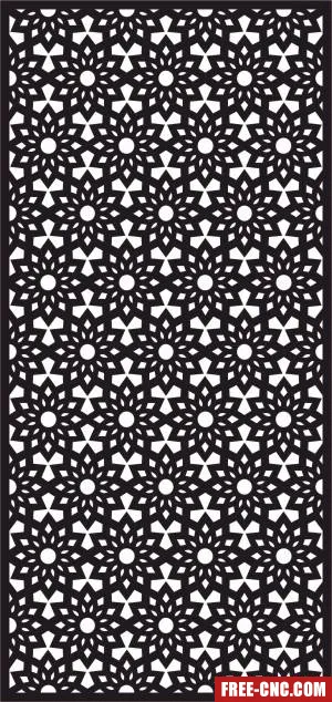 Decorative wall screen door geometric panel pattern - Free dxf for laser cutting and plasma Decorative wall screen door geometric panel pattern - Free dxf for laser cutting and plasma
