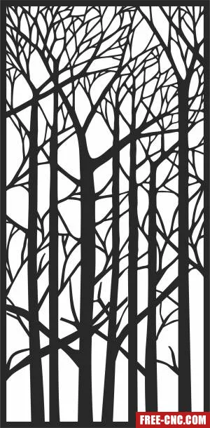 Decorative door screen wall - Download free dxf for cnc plasma cutting