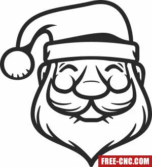Santa claus clipart - Download free dxf for cnc plasma cutting
