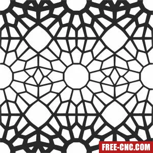 Wall pattern door pattern screen decorative - Free dxf for laser cutting and plasma