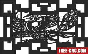 Screen pattern screen - Free dxf files ready to cut