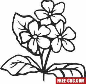 Floral flowers home decor - Free dxf files ready to cut