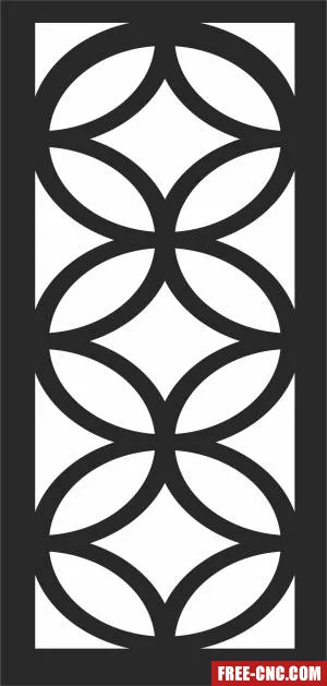 Screen decorative pattern screen wall pattern - Free dxf files ready to cut