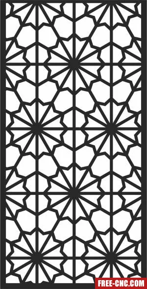 Pattern decorative wall - Free dxf download