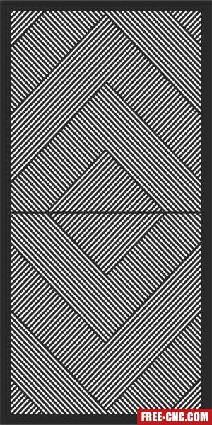 Decorative wall pattern - Free dxf download