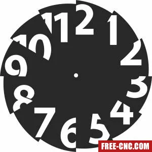 Wall clock decor - Download free dxf for cnc plasma cutting