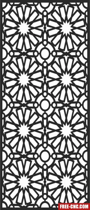 Pattern decorative door pattern screen - Free dxf files ready to cut Pattern decorative door pattern screen - Free dxf files ready to cut