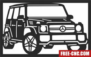 Cars g class clipart - Free dxf files ready to cut