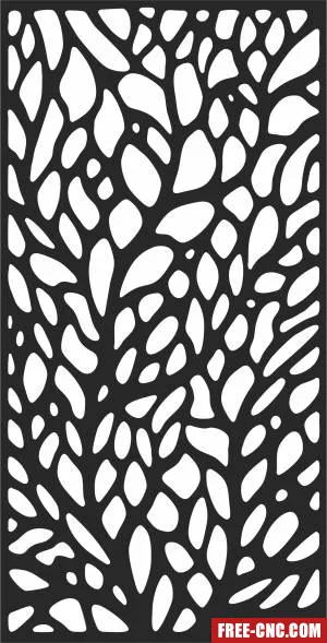 Pattern wall screen - Free dxf for laser cutting and plasma