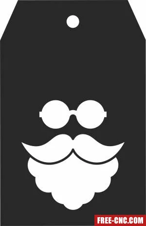 Christmas santa ornaments - Free dxf download